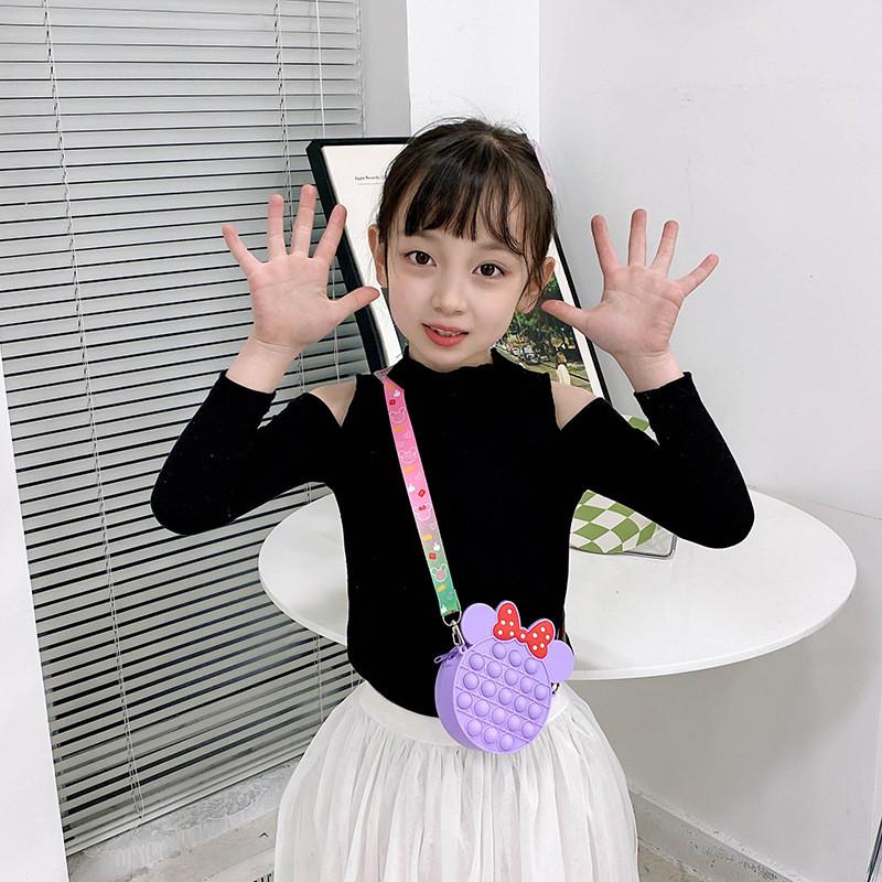 Cute Mini Silicone Sling Bag For Kids With Breathable Waterproof Features
