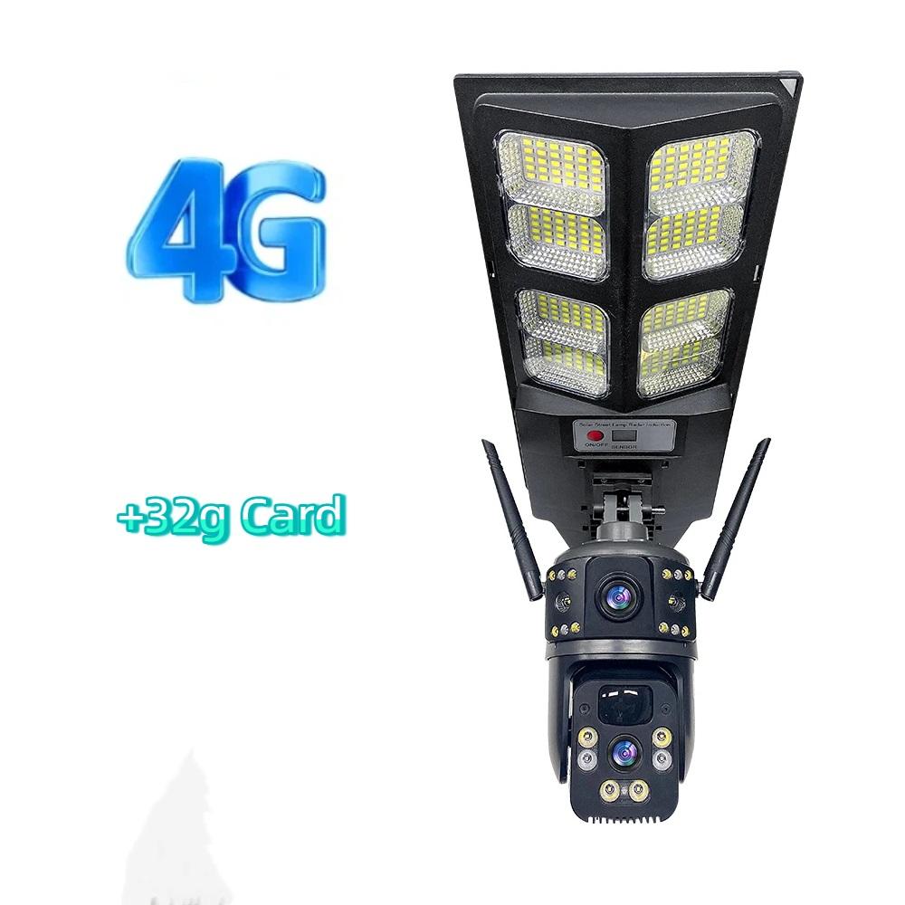2-in-1 Solar Street Light – Courtyard Lamp & Security Camera, Auto Solar Charging Surveillance