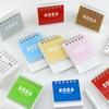 2026 Mini Desktop Calendar Cute Cartoon Desk Planner with Spiral Binding Small Planning Notebook