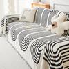 Nordic High-Grade Sofa Slipcover Cover Cloth Four Seasons Universal Dustproof Sofa Cover Universal Cover One-Piece Black Sofa Towel