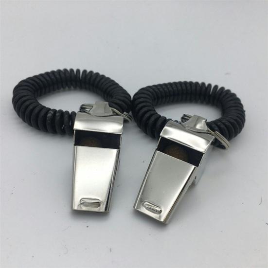 Свисток судьи из нержавеющей стали в форме номера 6. Супер громкий спортивный свисток со шнурком. Легкий антикоррозийный свисток для тренировок на открытом воздухе.