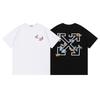 2025 Spring/Summer New Butterfly Arrow Pattern Round Collar Short Sleeve Men's and Women's T-shirts