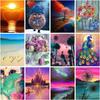 Diy 5d Diamond Painting Scenery Rhinestones Pictures Landscape Diamond Mosaic Cartoon Handwork Rhinestone Art