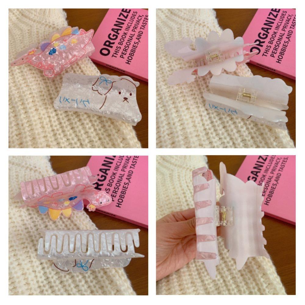 Acetic Acid Cat Acetate Hair Clip Piggy Puppy Grab Clip Sweet Dinosaur Hair Claw  Girls