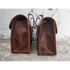 Leather Motorcycle Saddle Bag Brown Leather Saddlebags Panniers Motorbike Buffalo Leather Set of 2 Bags