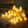 6Pcs/Set Electronic Candles Safe for Confession Lightweight LED Tea Light Flameless Candles Useful Night Illumination Romantic