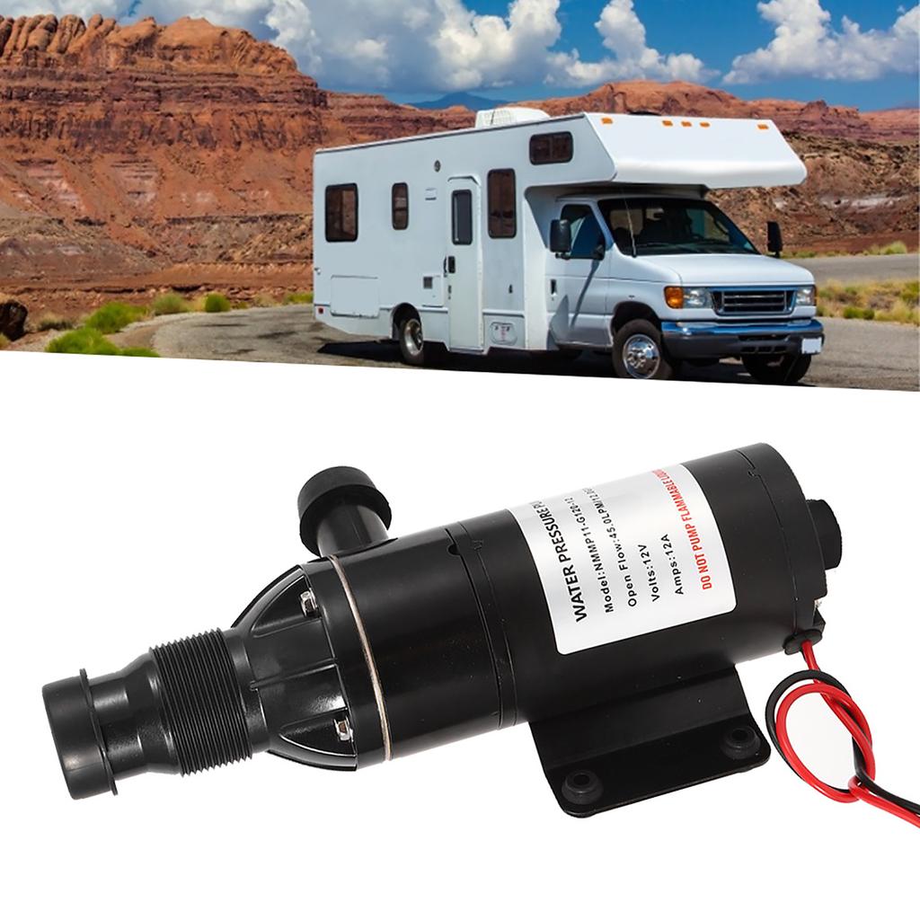12V 45LPM 12GPM Waste Water Pump Self Priming Low Noise for Marine Boat RV Toilet Agricultural