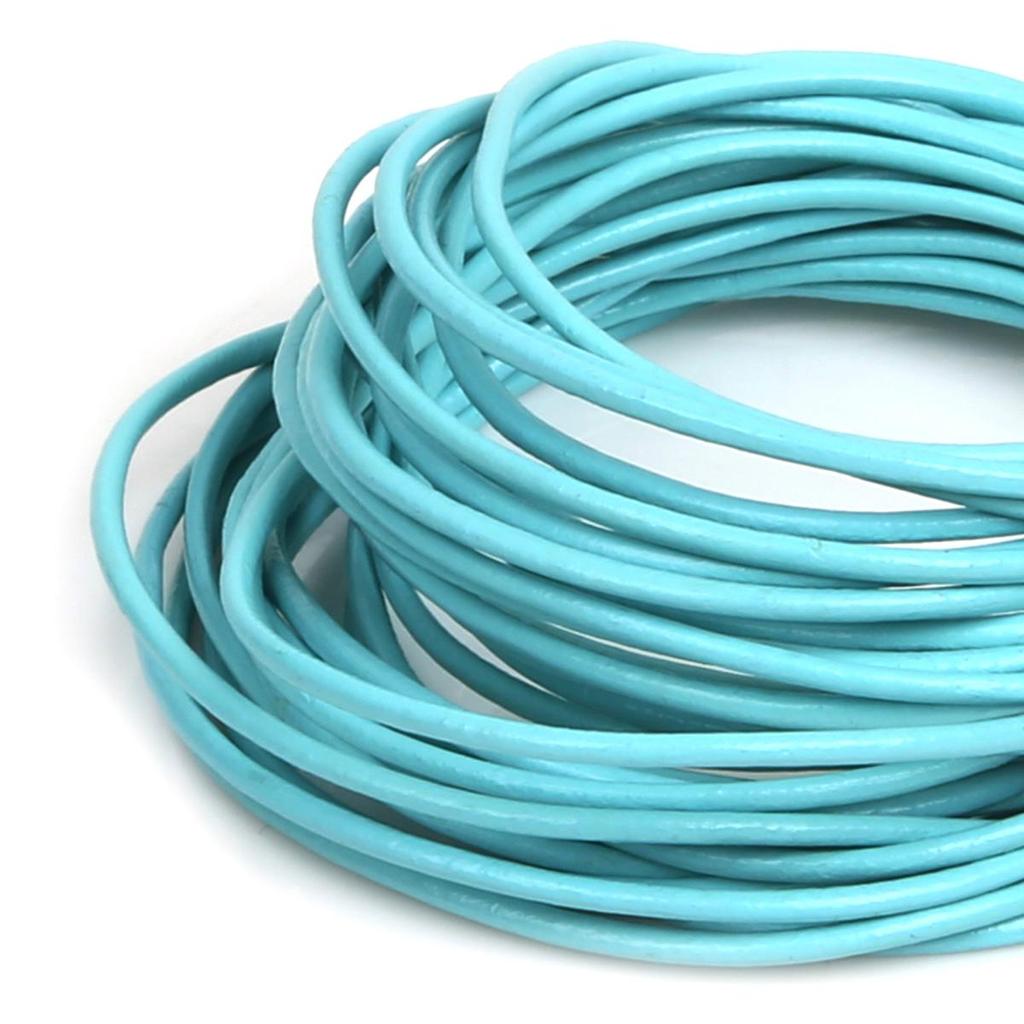 Натуральная круглая кожаная нить для изготовления браслетов, ювелирных изделий, DIY, шнур, шнур