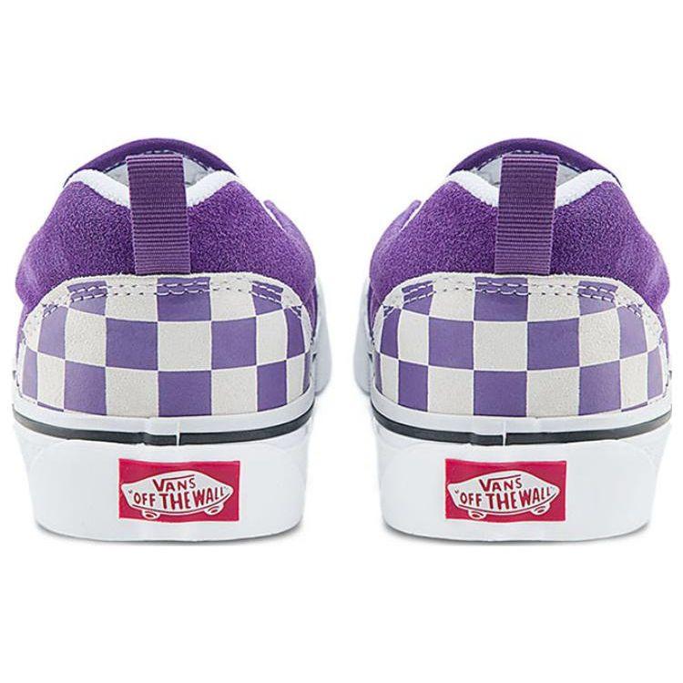 Vans Knu Slip Durable Low-Top Skate Shoes Unisex Sneaker Purple White VN0009QDZ1N