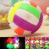 LED Flashing Color Changing Bouncing Massage Hedgehog Ball Volleyball Kid Toy Toys For All Ages