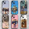 Классический Милый Аниме K-K-ON Чехол для Телефона Чехол для Телефона Мягкая Упаковка Легкий Для iPhone17 16 15 14 13ProMax