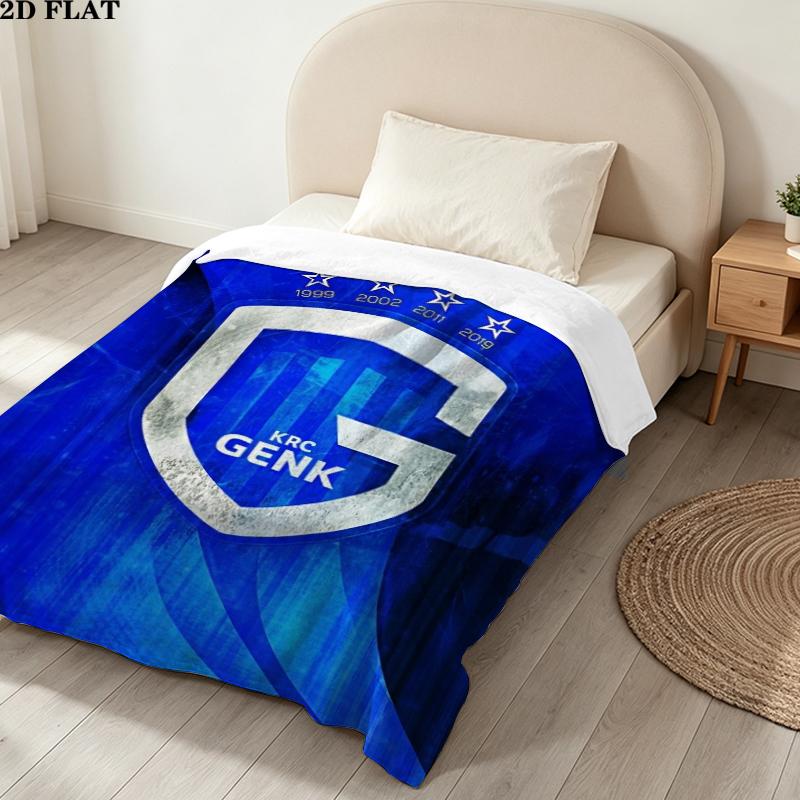 Sk Beverenkrc Genk Print Flannel Blanket, High quality Comfortable for All Seasons, Home Decor, Warmth and Comfort, Perfect for Christmas Gifts