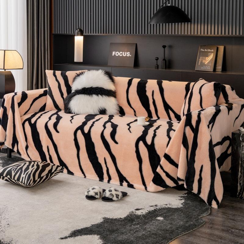 Bunny Cashmere Sofa Cover Towel Thick Non-Slip Sofa Cover Light Luxury High-Grade Autumn and Winter