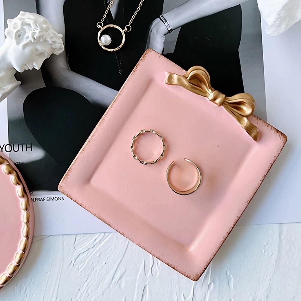 Photo Props Decorative Jewelry Plate Resin Jewelry Dish New Jewelry Display Tray Jewelry