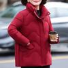 Winter Warm Jackets Women Short Parkas Hooded Elegant Loose Thick Outerwear Middle Age Women's Coats