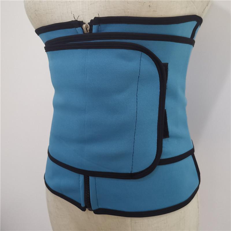 Пояс для йоги и фитнеса с застежкой-молнией и липучкой для отвода пота