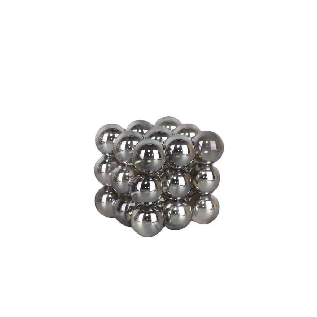 Креативные геометрические кристаллические украшения, stacking ball blocks, молекулярное стекло, изделия ручной работы, серебряный шар, аксессуары для домашнего декора