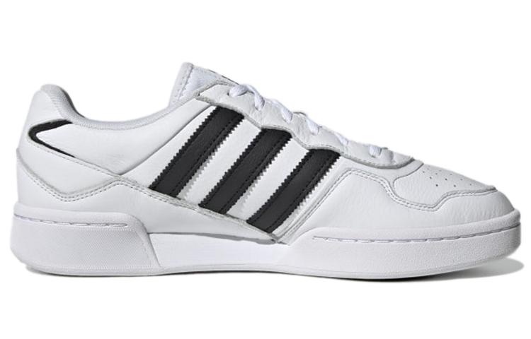 Мужские кроссовки Adidas Originals Courtic Leather Низкие Кеды для скейтборда Унисекс Белый Черный