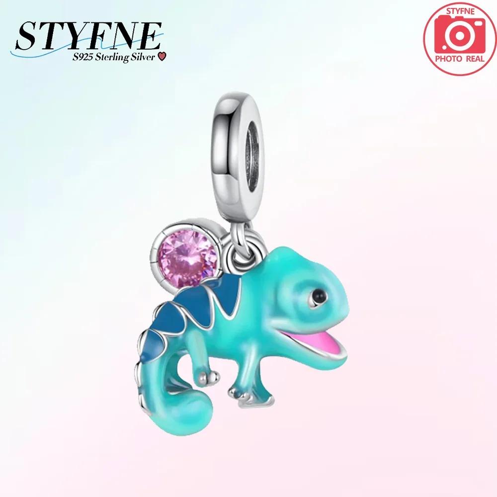 Exquisite New Cute Copper Chameleon Luminous Firefly Butterfly Charms Beads Fit Original Bracelets Fine Diy Jewelry