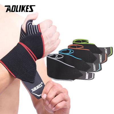 Aolikes 1 пара эластичный запястный ремень-поддержка для тренажерного зала Crossfit Пауэрлифтинга Компрессионный ремень-фиксатор