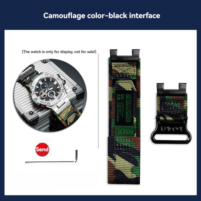 GST-B100 Нейлоновый ремешок для Casio G-SHOCK GST-210/W120L/S130/S310 W300/410G модифицированный тканевый ремешок для часов мужской Браслет наручный