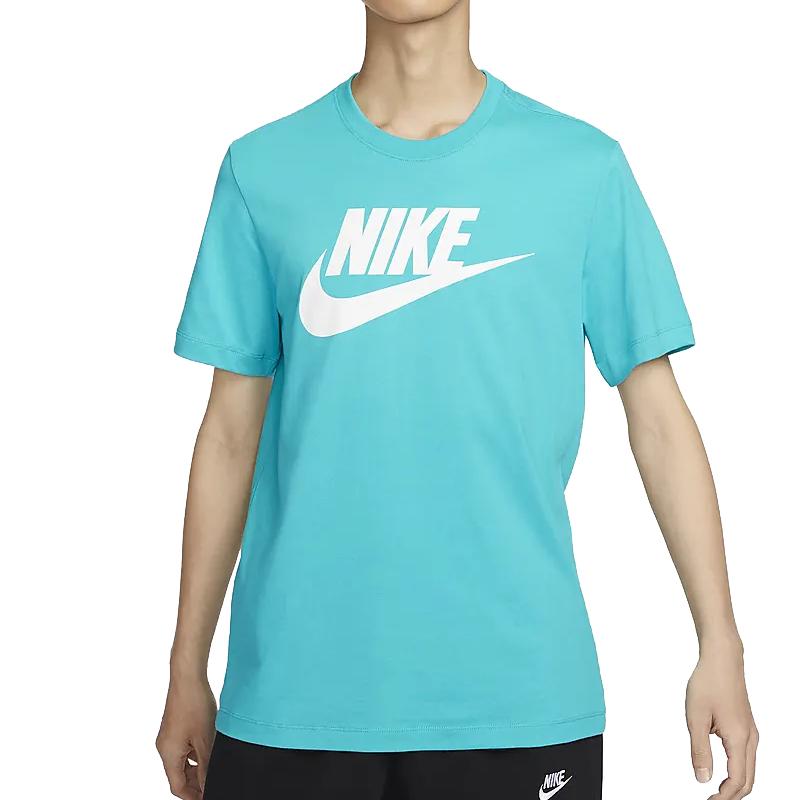 Nike Спортивная одежда с логотипом Letter Casual Pullover с коротким рукавом Футболка мужская футболка Cactus-Green AR5005-345