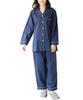 ON NISHIKI Long Sleeve Cotton Double Made with Premium Combed Top and Bottom with Perfect for Spring and Autumn Loungewear Size Women's Pajamas, 100%