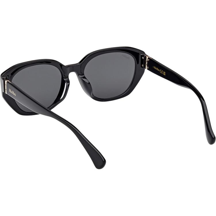Солнцезащитные очки MaxMara с овальной оправой, унисекс, черные MM0156K