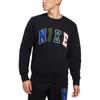 Letter Pullover Crew Neck Long Sleeve T-Shirt Men Tops Black FZ0880-010