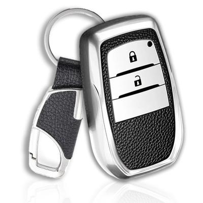 Совместимо с Toyota, Кожаный TPU Чехол для ключей, Чехол на ключ, Карабин, Корпус ключа, Ключ