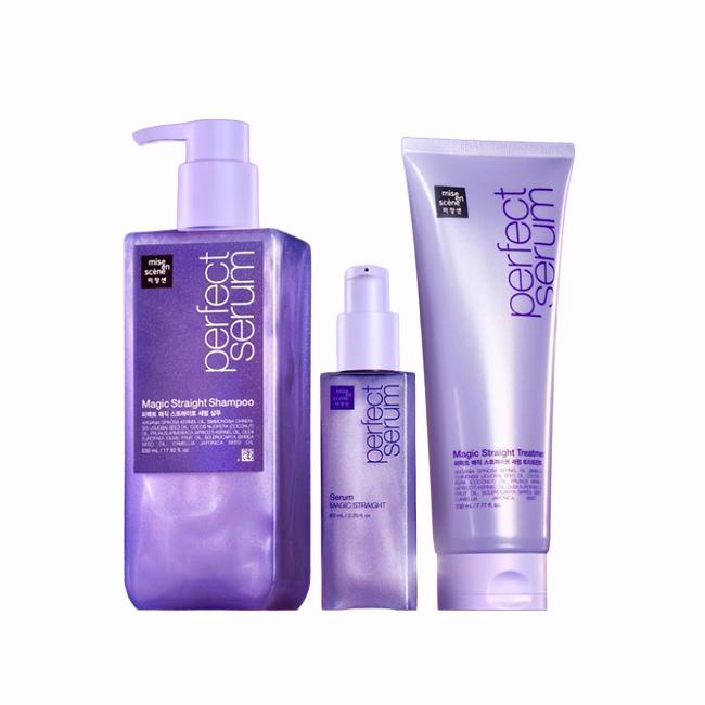 Mise En Scène Perfect Magic Straight Line — SHAMPOO 530ml / TREATMENT 230ml / SERUM 80ml (10 Options)
