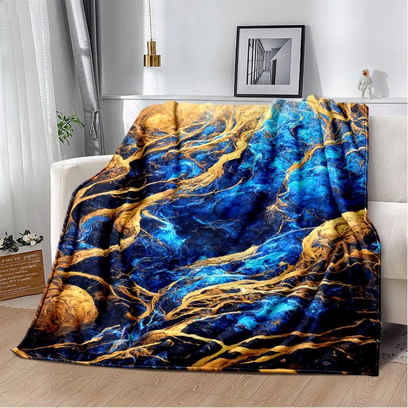 2026 New Style Luxurious Nature Marble Colour Blanket,Soft Throw Blanket for Home Bedroom Bed Sofa Travel Picnic Cover Kid Gift
