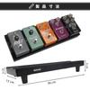 GOKKO Ultra Lightweight Guitar Effector Board Aluminum Alloy Pedal Board Durable and Durable No Carrying Bag (S-Black)