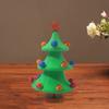 Танцующая статуэтка рождественской елки, 3D-печатное настольное украшение, вращающаяся центральная часть рождественской елки