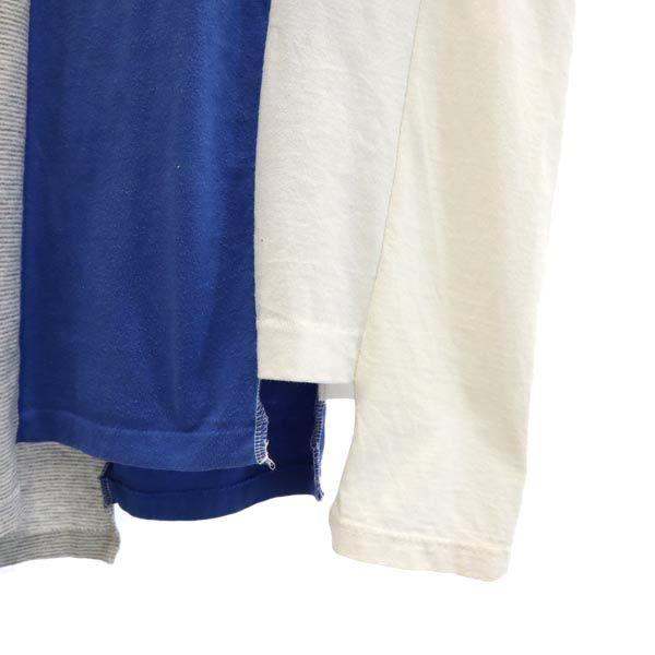 RESCARP 23ss Remake Short sleeve T-shirt Blue x White x Gray Men's Used