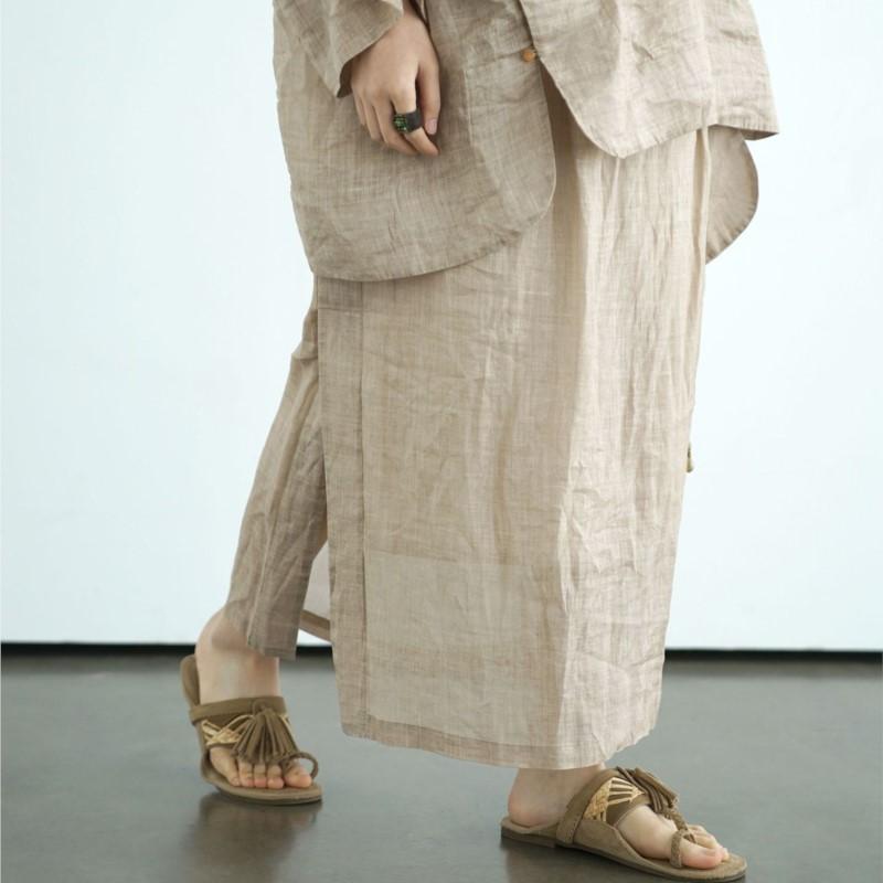 Johnature Женские винтажные однотонные юбки Эластичная талия Рами Высококачественная ткань Летние свободные женские А-силуэта юбки