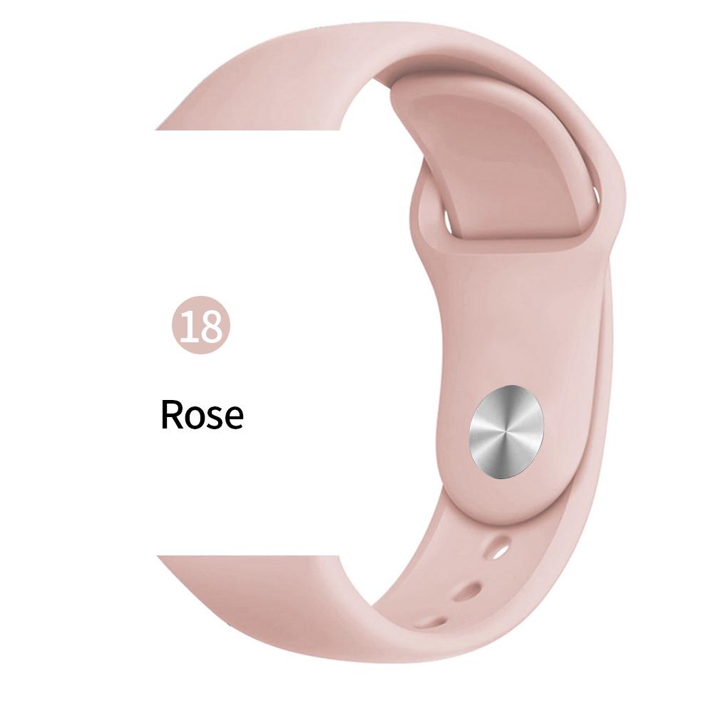 Мягкий спортивный силиконовый ремешок для часов Apple 4 3 2 1 38 мм 42 мм дышащий браслет для Iwatch Series 5 6 SE 40 мм 44 мм ремешок
