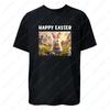 Festive Easter Bunny Graphic Tee Cotton Unisex TShirt for Women  Men Cute Holiday Celebration Apparel with Whimsical Tee