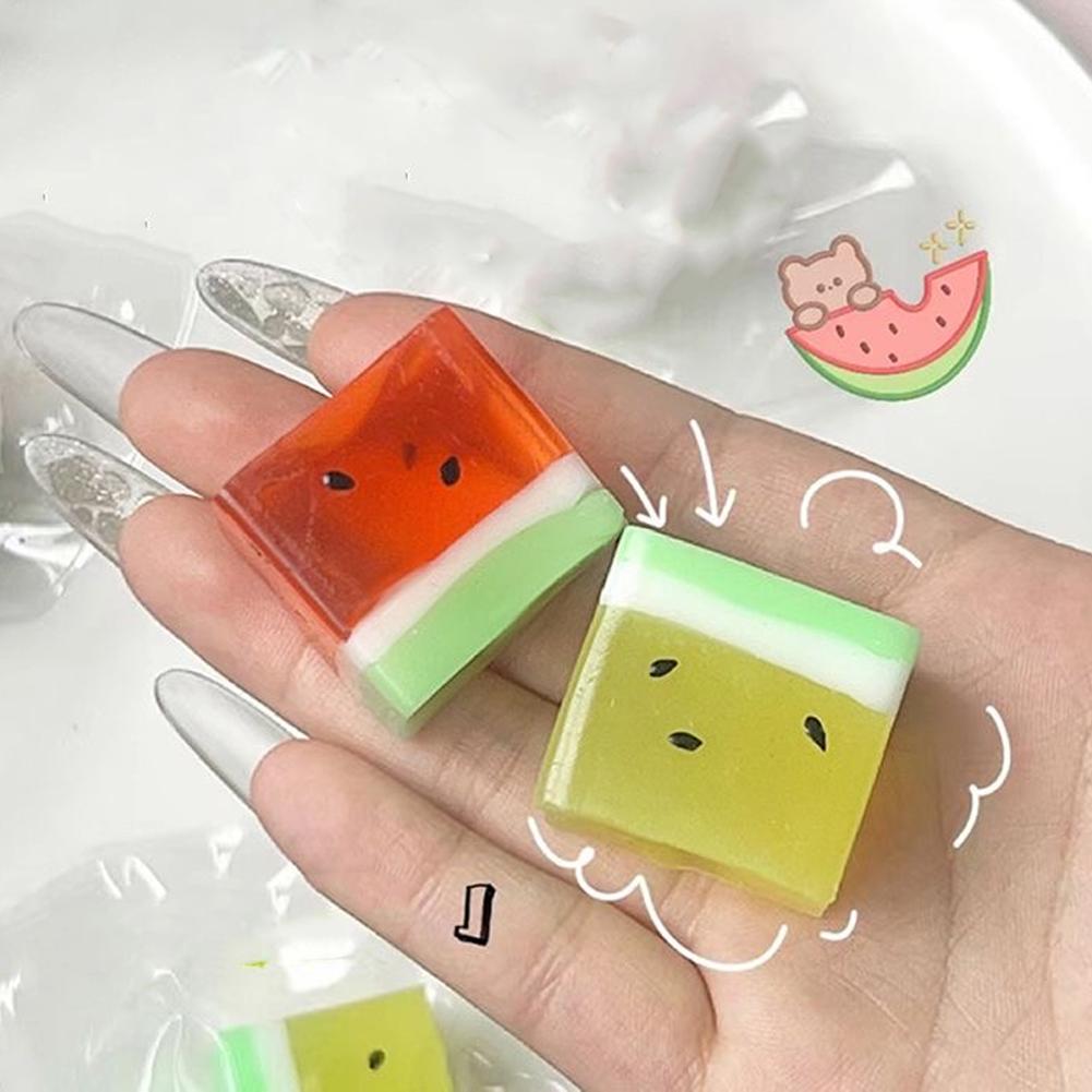6 Pcs. Squish Toys Antistress/ Watermelon Ice Cubes
