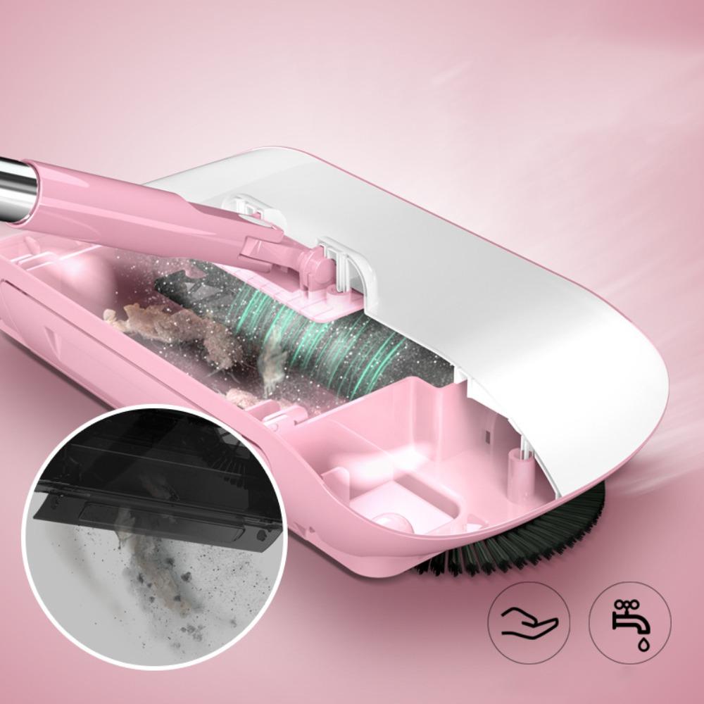 High Efficiency Hand Push Sweeper Non Electric Sweeper Mop Cleaner 2 in 1 Cleaning Machine Home