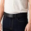 Solid Color Men Nylon Belt Zinc Zinc Alloy Sturdy Cloth Belt Adjustable Cloth Waistband  Boys