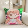 Wotakoi Love Is Hard for Otaku Cushion Cover Pillowcase Set Pcs x x Breathable Washable Sofa Cushion Cover