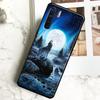 Moon Roaring Wolf Case For Oppo A18 A38 A58 A78 A98 A40 A60 A80 A16 A76 A96 A15 A17 A77 A74 A94 A54 A57S Cover