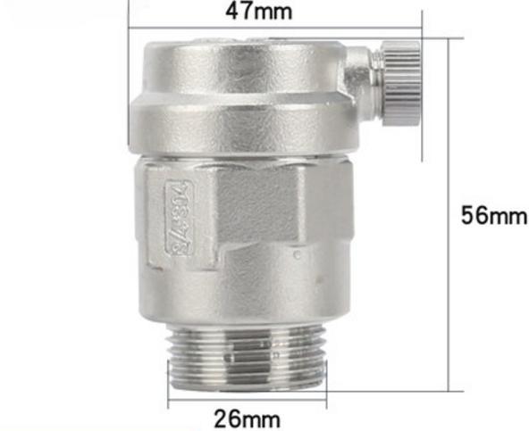 DN15/20/25 1/2" 3/4" 1" BSP Наружная резьба Нержавеющая сталь 304 Автоматический воздухоотводник Предохранительный клапан сброса давления Трубопровод Водяное отопление