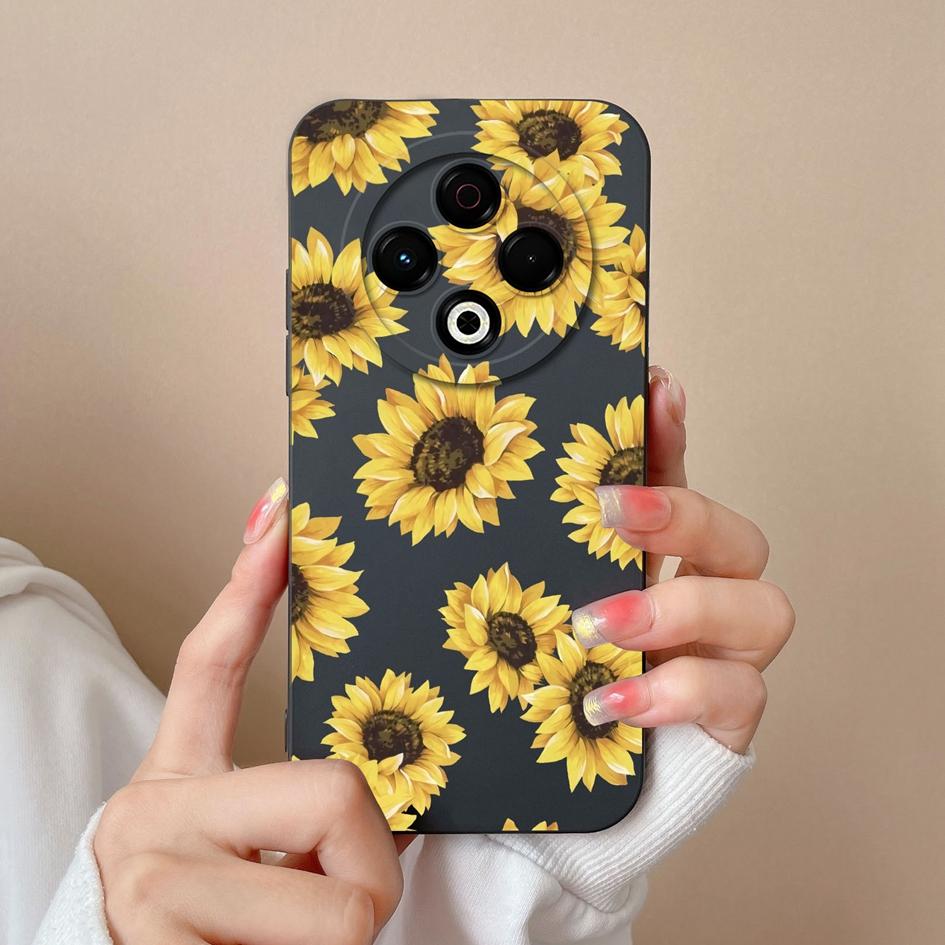 Популярные чехлы для Tecno Camon 30S Sprak 20 30 30C Pro GO 1 2025 Pop 9 4G 5G красочные подсолнухи противоскользящий мягкий жидкий силиконовый бампер для чехлов Tecno