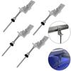 Brackets Pole Screws L Angle PV Roof Fixture Sheet Metal Sliver +stainless Steel 200/250mm 4 Sets Aluminium Alloy Solar