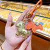Брелок-брелок с подвеской-монетой из чистого золота 999 пробы: Креативный культурный подарок и сувенир