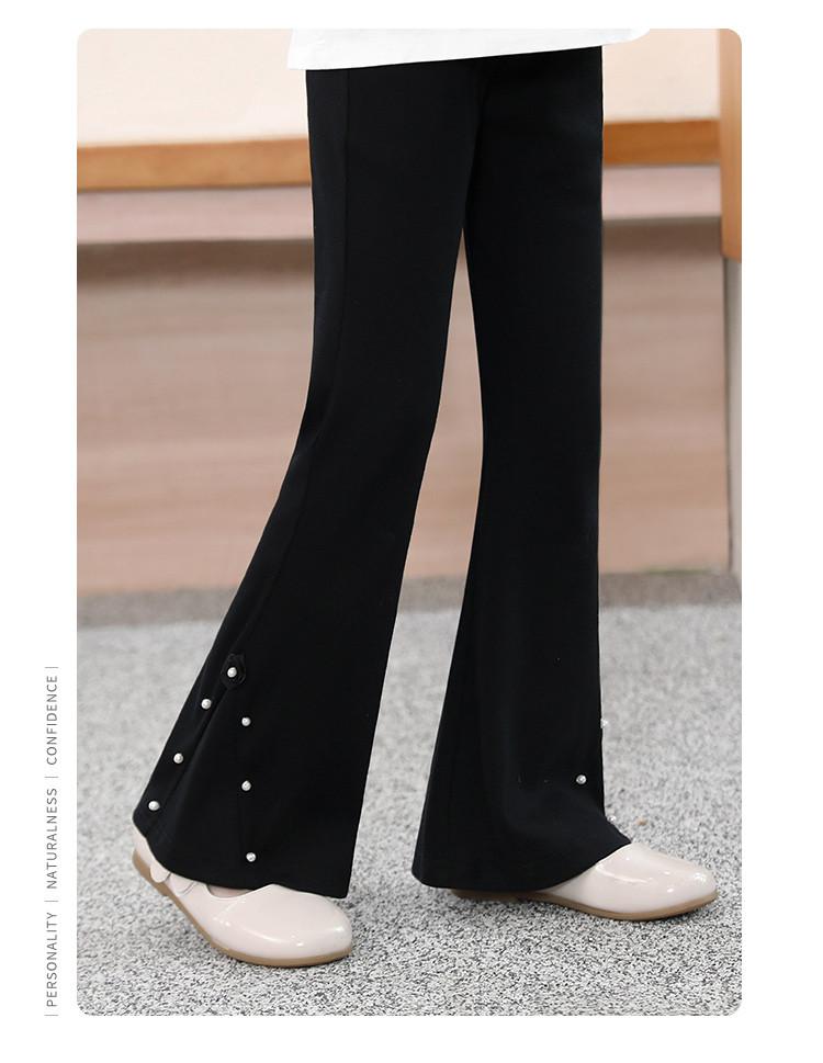 Girls' Summer Pants with 3D Nail Beads