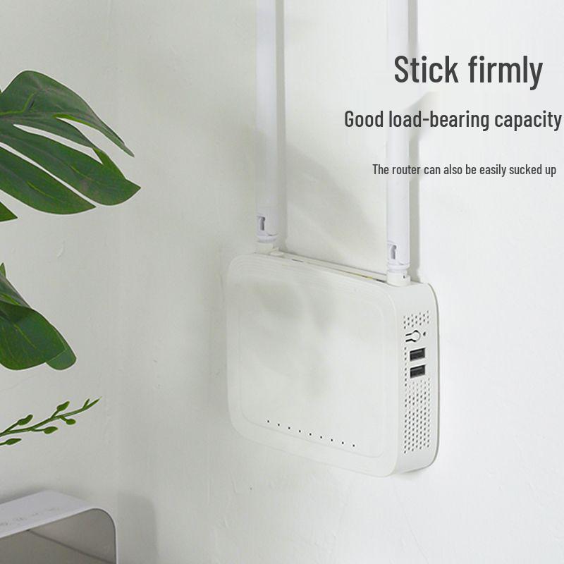 Magnetic Circular Remote Holder with Mother-Child Buckle, No-Trace Adhesive, Wall-Mountable