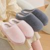 Faux Fur Women's House Slippers Winter Solid Color Soft Sole Plush Slides Woman Comfortable Thick Bottom Warm Cotton Slippers